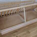 sofabed showing storage compartment