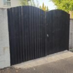 exterior of gates following painting